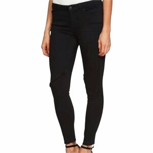 1. STATE Black Frayed Superwash Fringe Jeans 26